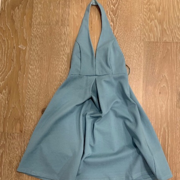 Silence + Noise tealish blue dress - Picture 1 of 2